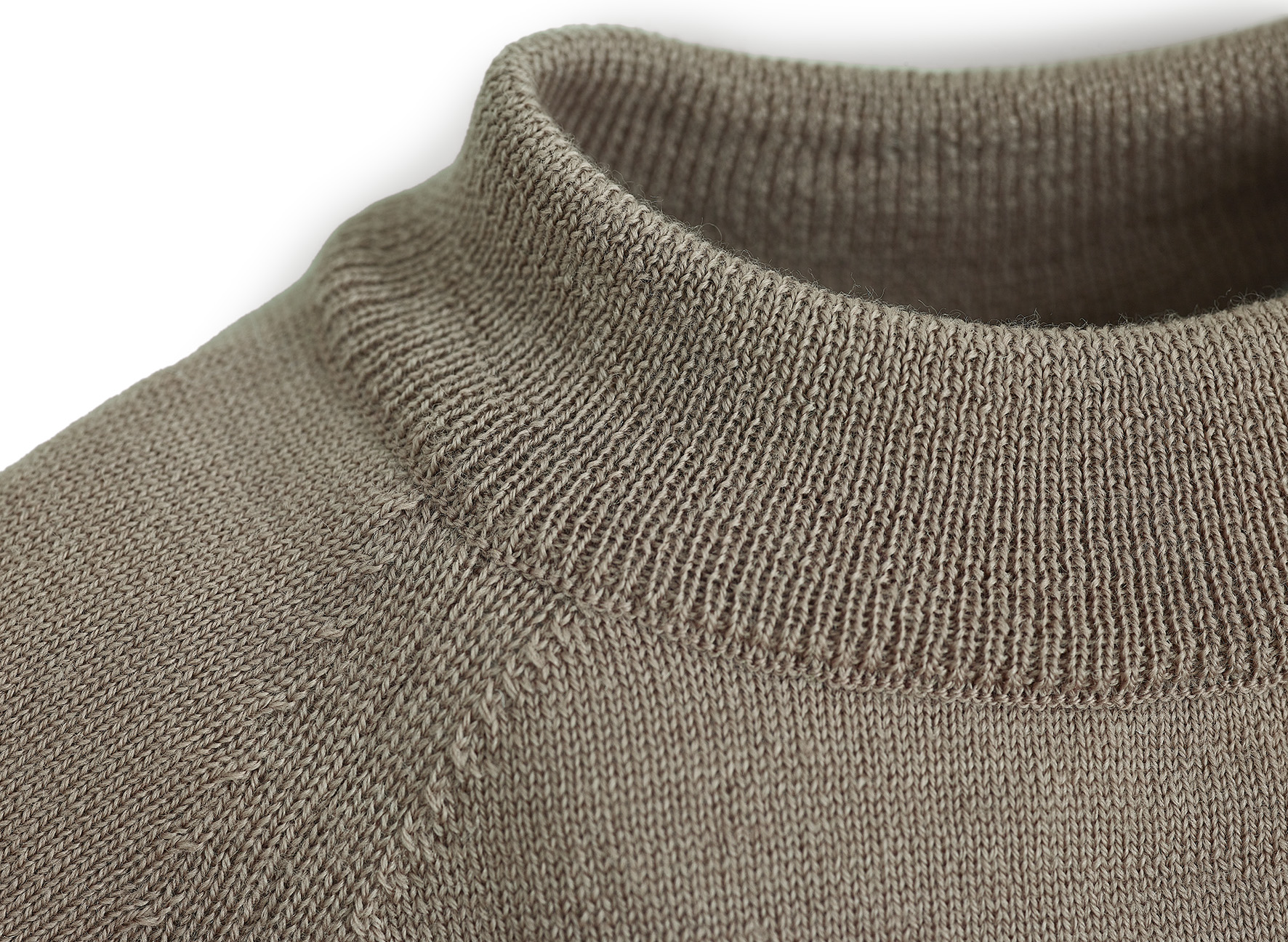 U7S20 schlichter Unisex Stehkragen Sweater