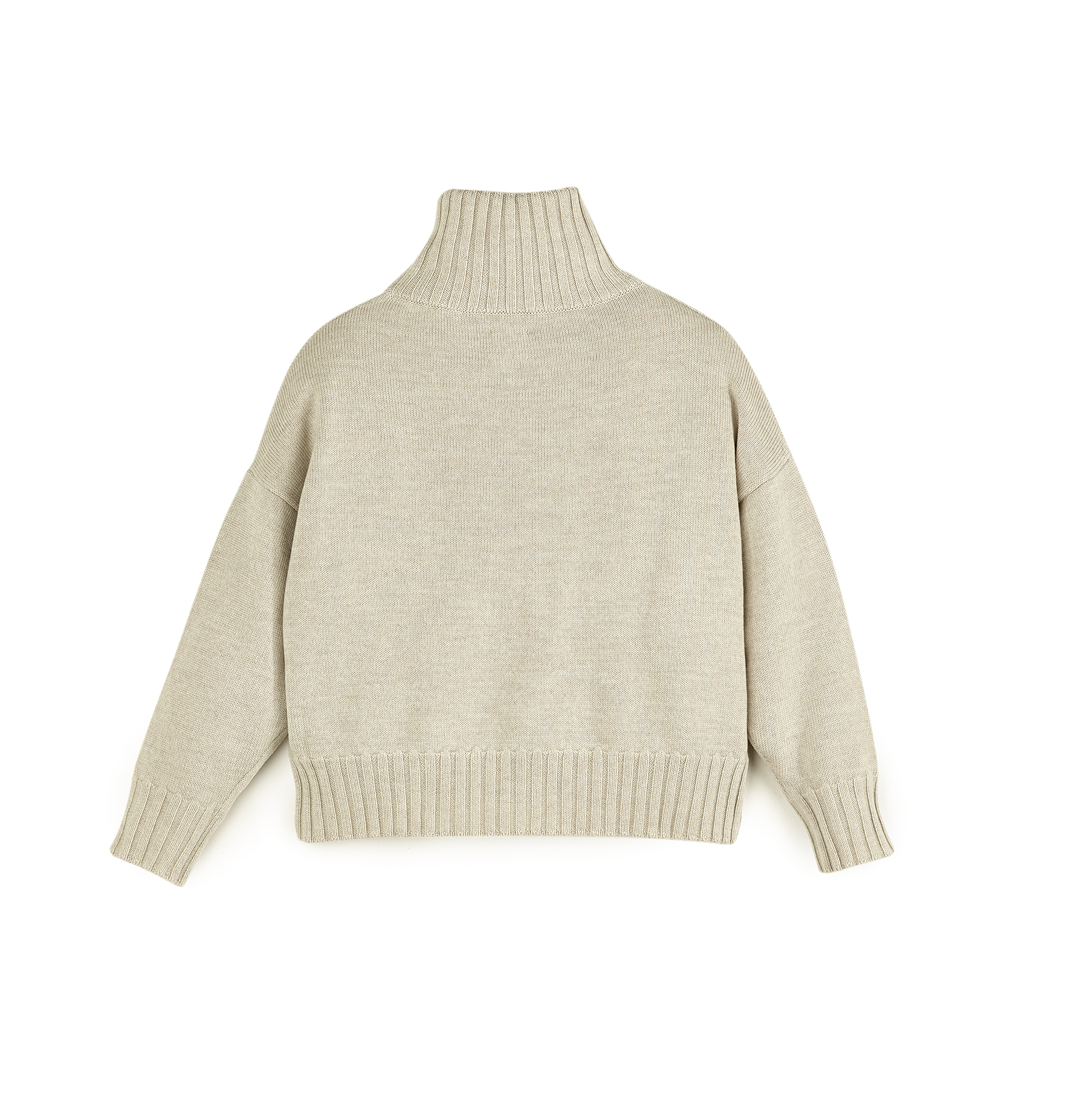 W7S70 Oversized Sweater mit Stehkragen