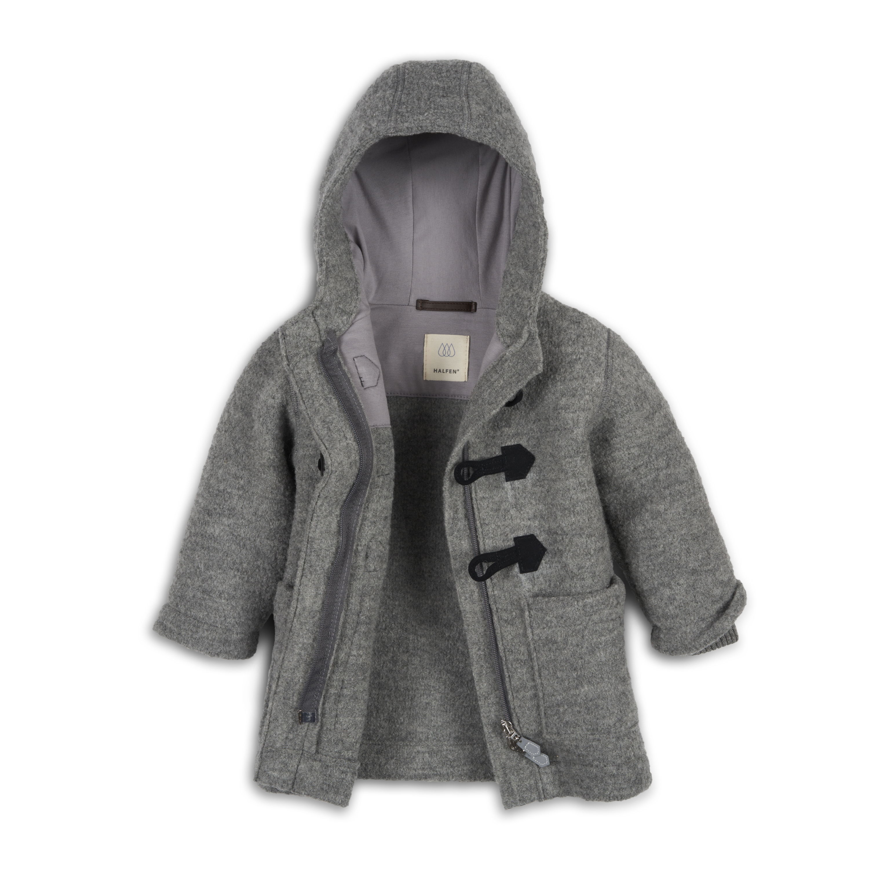 K2W70 Walk-Dufflecoat mit Reissverschluss