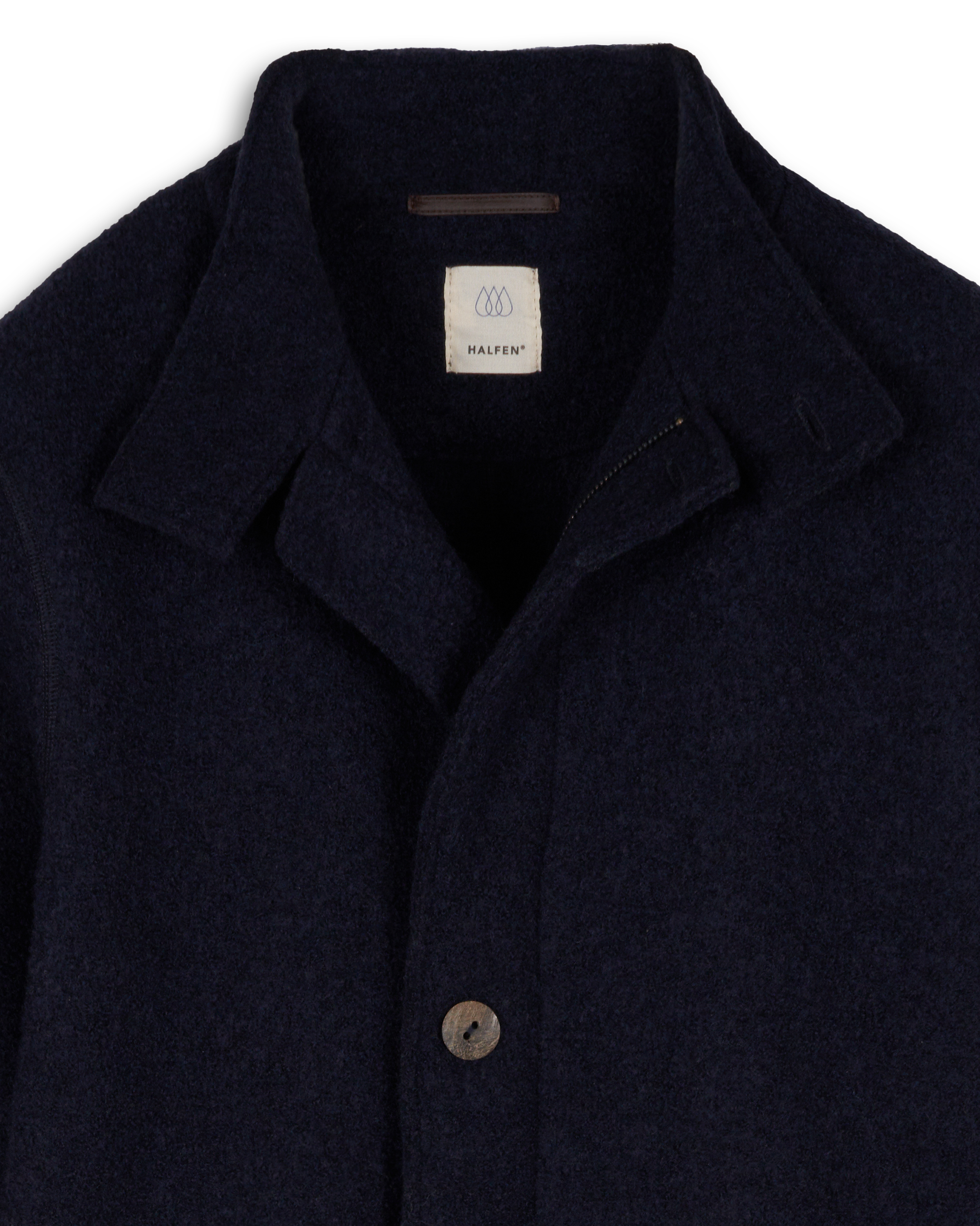 M2W50 "Mattis" schlichter Walkmantel 